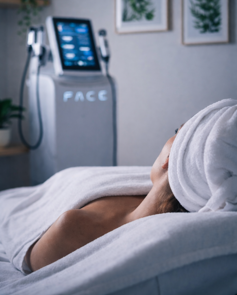 revol-signature-saint-cyprien-66-soins-acne-anti-ride-sans-aiguille-colorimétrie-radiofrequence-led